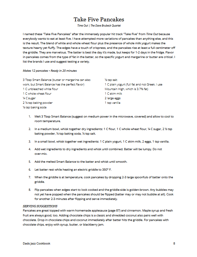 Dads Jazz Cookbook - Image 2